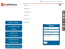 Tablet Screenshot of donwebsolutions.com